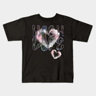 High life y2k design vaporwave vibe bubbles Kids T-Shirt